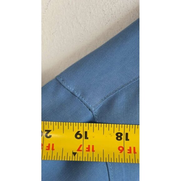 Solitude Men’s Embroidered Button Down Short Sleeve Camp Shirt Blue Size M - Picture 8 of 10